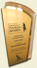 Two Chimneys Norfolk Island Tourism Award